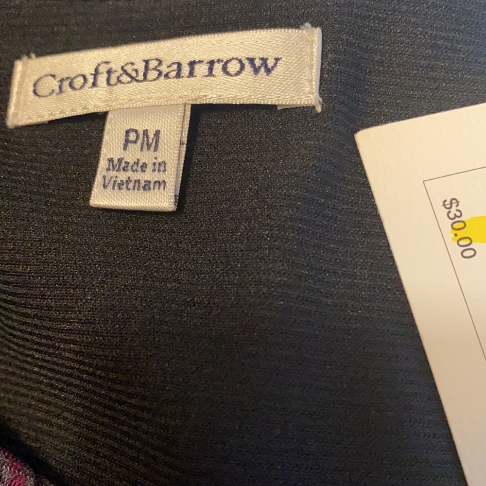Croft & Barrow 3/4-Sleeve Top Shirt Petite Med NWT - Picture 5 of 5